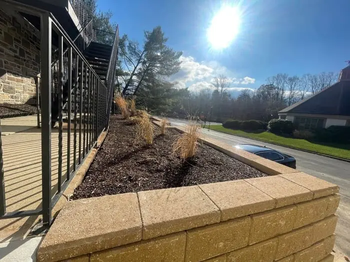 Commercial Hardscape project in upper southampton township, pa